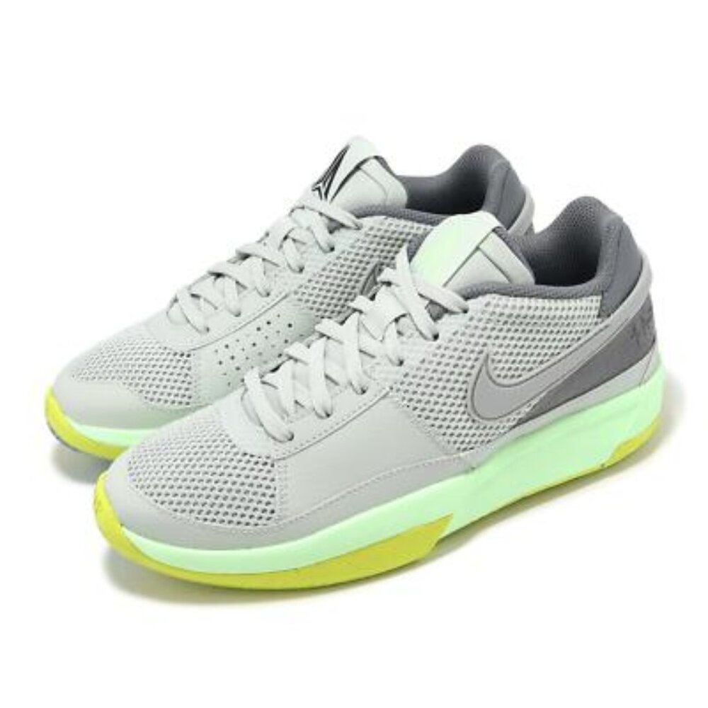 Nike Ja 1 GS Light Silver Cyber Basketball Shoes Size 5Y Ja Morant